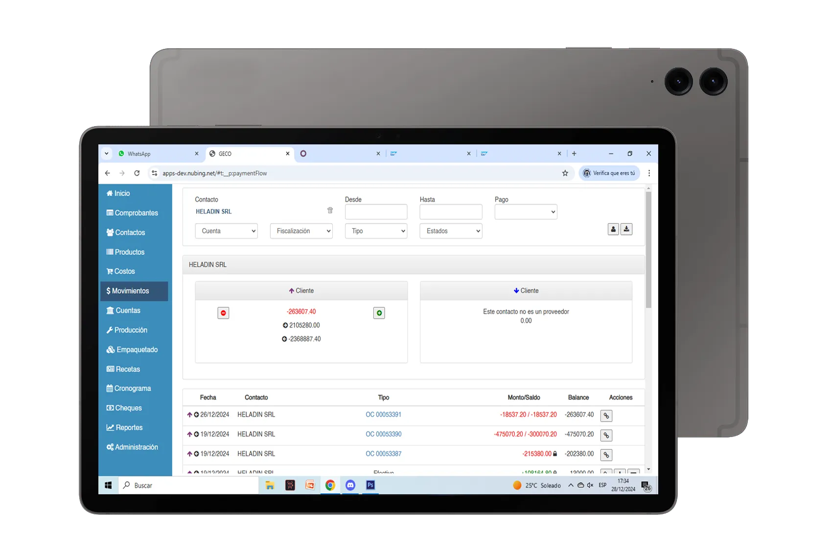 Imagen de una tablet