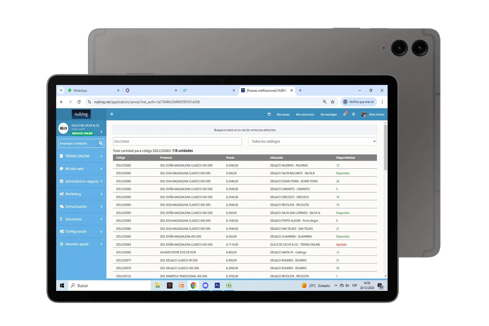 Imagen de una tablet