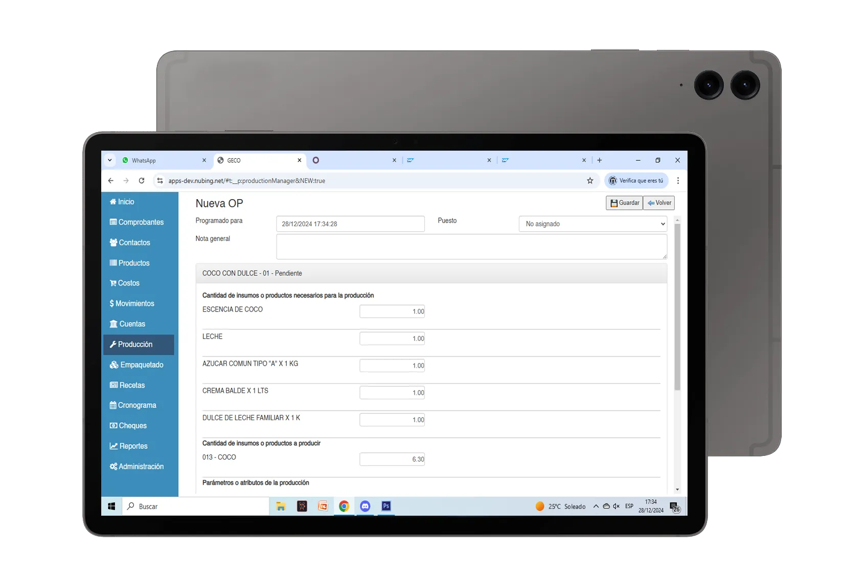 Imagen de una tablet